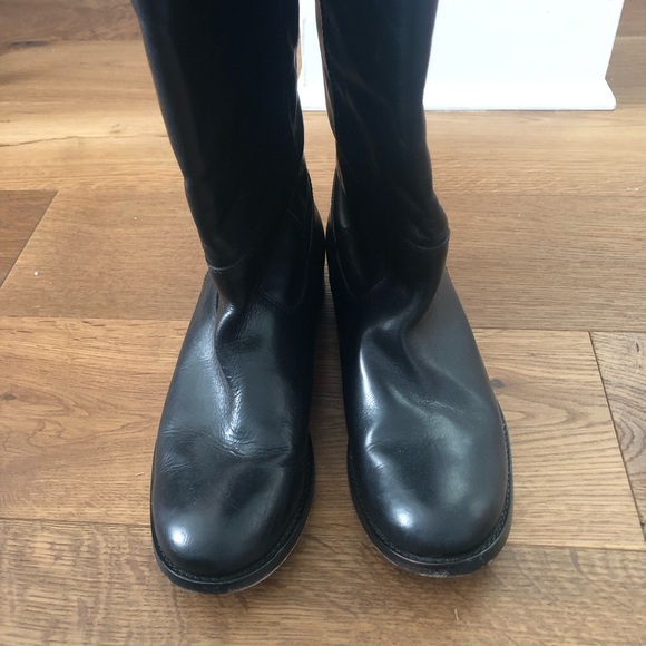 Frye Melissa Pull On Boots in Black - Picture 6 of 8